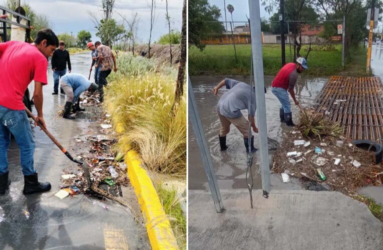 Mantiene COMAPA Reynosa limpieza de pluviales en distintos sectores de la ciudad