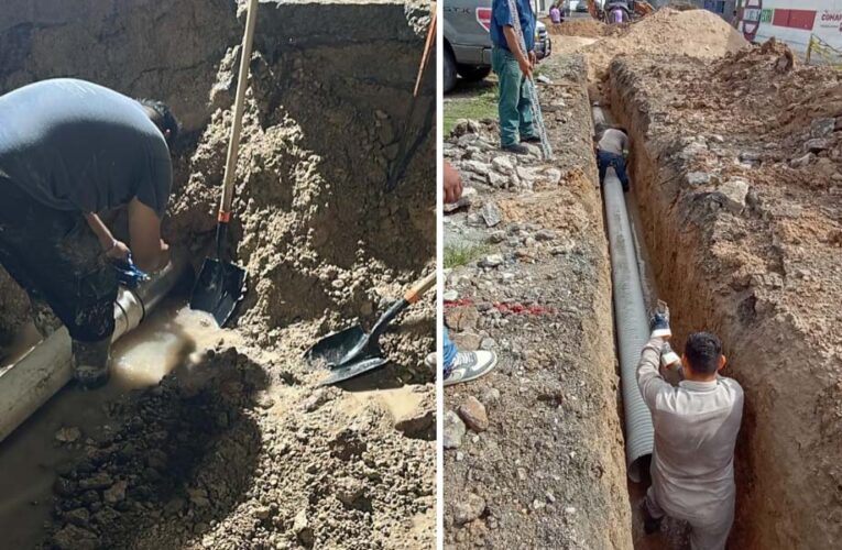 Avanza COMAPA en rehabilitación hidráulica y sanitaria en Las Cumbres