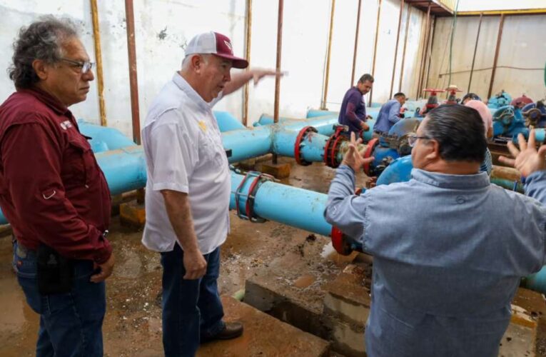 Supervisa Gerente General de COMAPA atención a reparación de fuga en planta Pastor Lozano