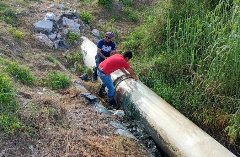 Trabajó COMAPA en reparación de emisor del Cárcamo 13