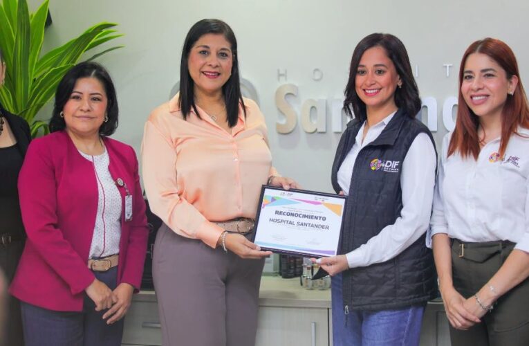 Agradece DIF-Reynosa apoyo del Hospital Santander para fortalecer talleres de CEDIF