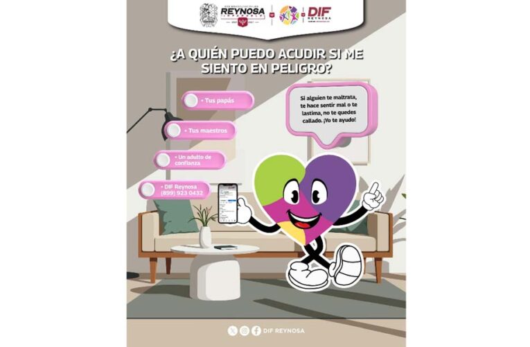 Promueve DIF-Reynosa entornos seguros y de confianza para la niñez