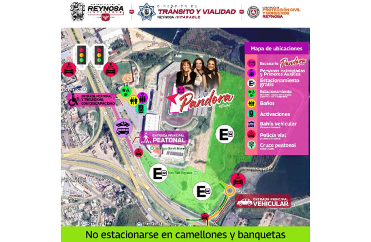 Día de las Madres, identifica áreas de acceso y estacionamiento del Polideportivo