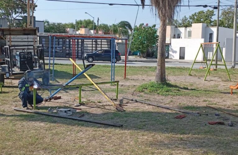 Incrementó Carlos Peña Ortiz el mantenimiento y rehabilitación de plazas públicas en Reynosa