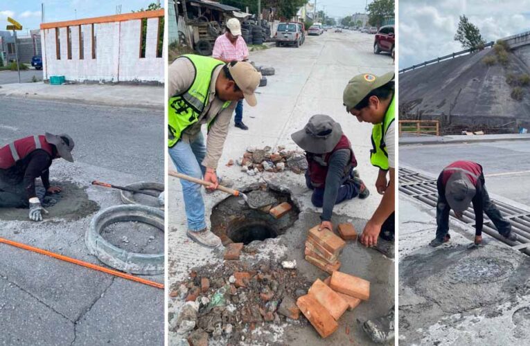 Reemplazó COMAPA tapas de alcantarilla en diversos puntos de la ciudad