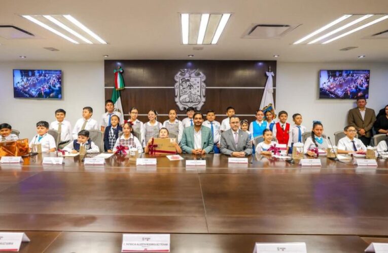 Presidió Alcalde Carlos Peña Ortiz Sesión Solemne del Cabildo Infantil 2026