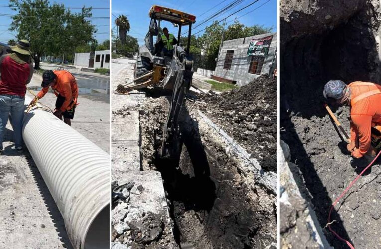 Inicia COMAPA rehabilitación de drenaje sanitario en la colonia Marte R. Gómez