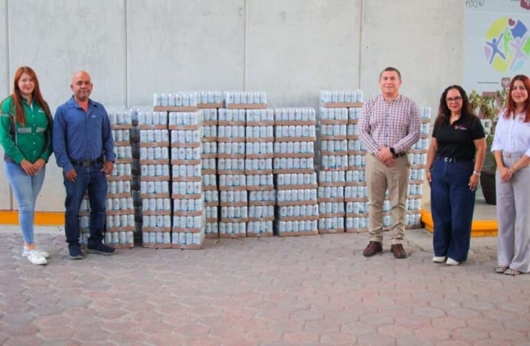 Agradece DIF-Reynosa donación de agua para apoyar a las familias