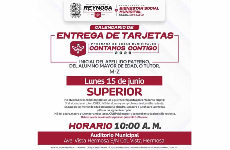 Entregará Gobierno de Carlos Peña Ortiz Tarjeta de Becas a universitarios
