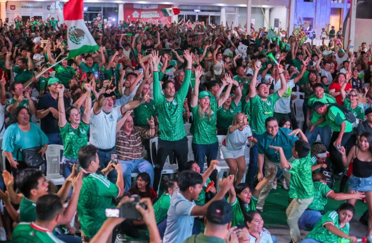 Celebró la Senadora Maki Ortiz Triunfo de México Sobre la República Checa 3 a 0 y Tercer Victoria.