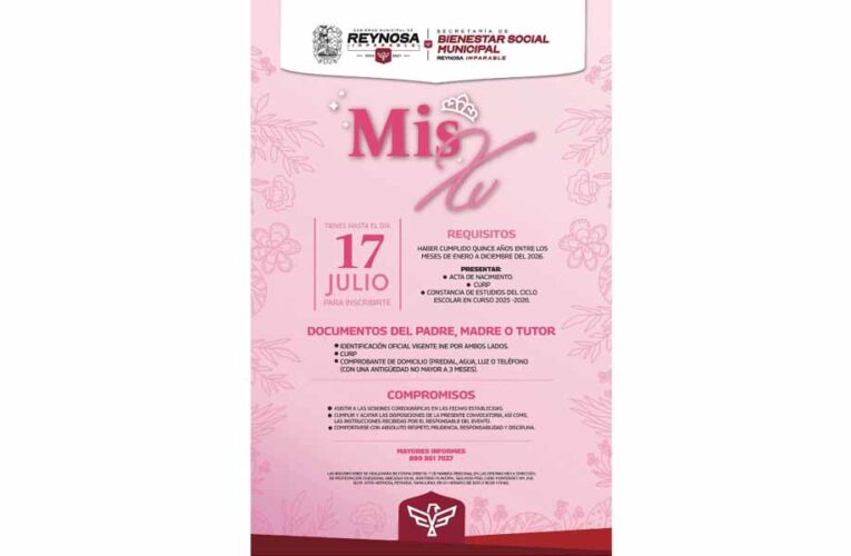 XV Años, Mil Ilusiones, celebra Carlos Peña Ortiz a la juventud reynosense