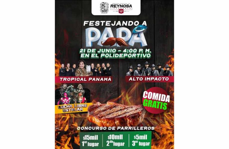 Festejará Gobierno de Carlos Peña Ortiz a Papás en el Polideportivo Reynosa