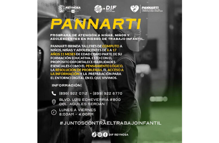 Fortalece DIF-Reynosa oportunidades para prevenir el trabajo infantil