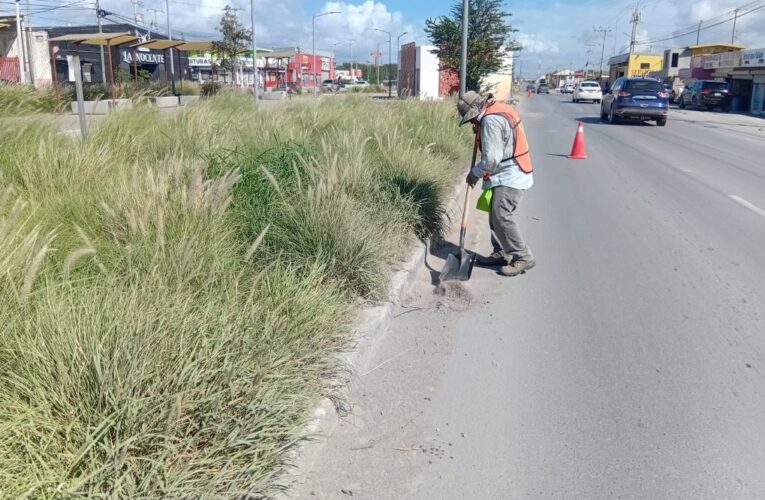 Realizó Gobierno de Reynosa Jornada de Limpieza en la avenida Rodolfo Garza