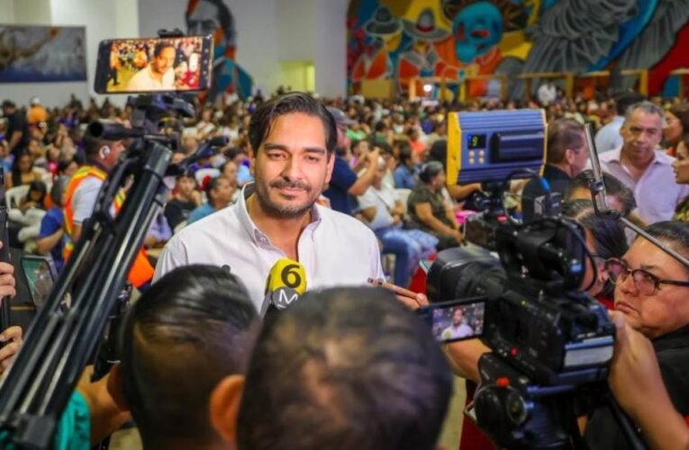 Advierte Alcalde Carlos Peña Ortiz riesgo en el río Bravo por corrientes peligrosas