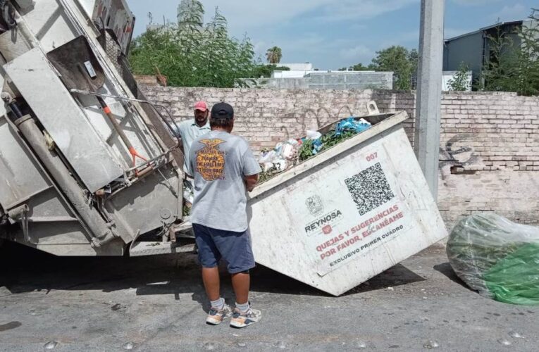 Exhorta Gobierno de Reynosa a usar correctamente los contenedores de basura