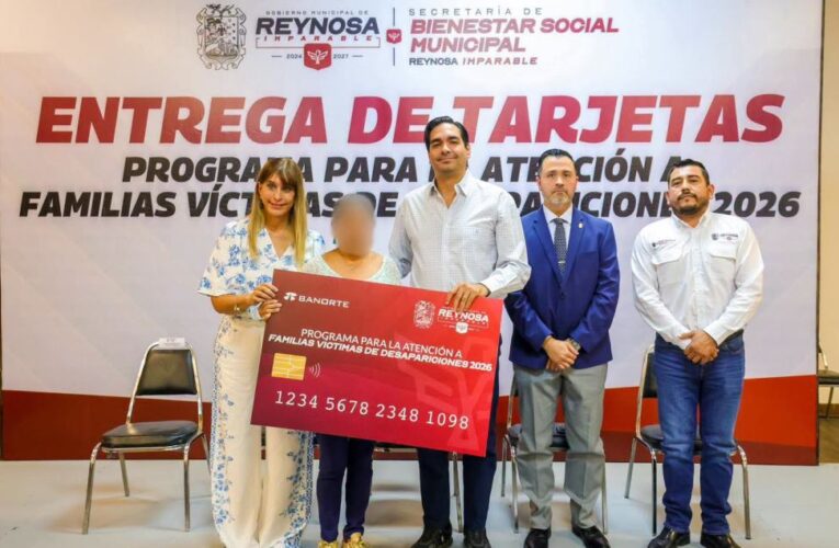 Entregó Carlos Peña Ortiz apoyos económicos a familias reynosenses con personas desaparecidas