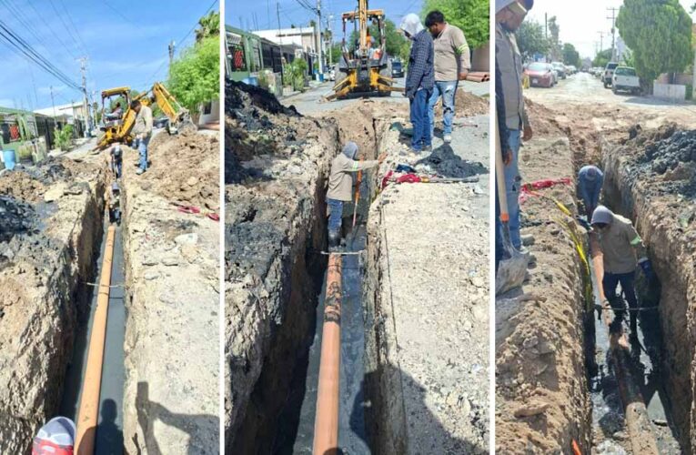 Inició COMAPA rehabilitación de drenaje sanitario en Fuentes Sección Lomas