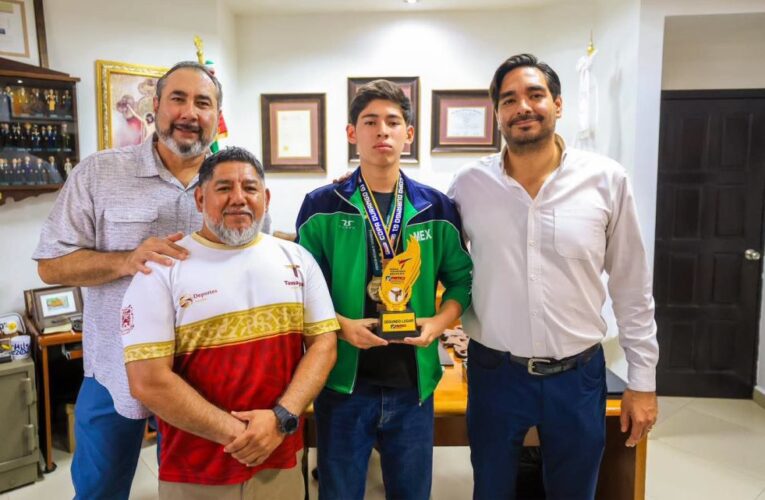 Impulsa Carlos Peña Ortiz a talentos reynosenses del deporte