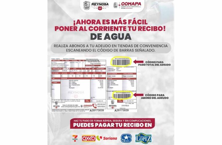 Facilita COMAPA pago de adeudos con nueva modalidad de abonos