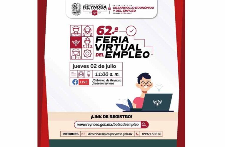 Invita Alcalde Carlos Peña Ortiz a la 62a Feria Virtual del Empleo