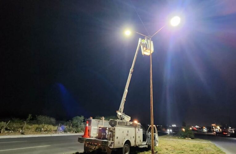Imparable trabajo nocturno mejora servicios públicos de Reynosa