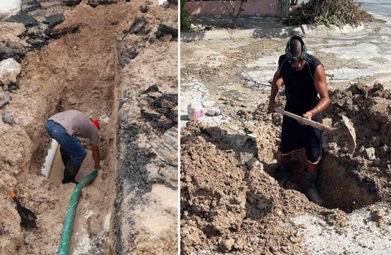 Reparó COMAPA fugas de agua potable en distintos sectores de Reynosa