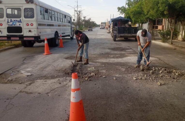 Exhorta Gobierno de Reynosa a tomar precauciones en zonas de bacheo