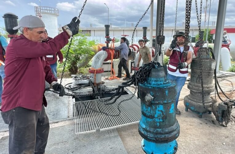 Reemplaza COMAPA bombas sumergibles en EBAR no. 30 de la colonia Fuentes Coloniales