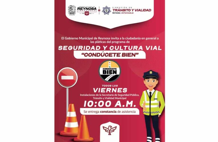 Invita Alcalde Carlos Peña Ortiz a pláticas de Seguridad y Cultura Vial Condúcete Bien