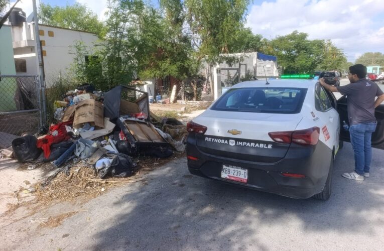 Detectó Patrulla Ambiental acumulación de residuos en la vía pública