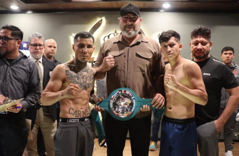 Todo listo para “Imparables del Ring”; se realizó la ceremonia de pesaje