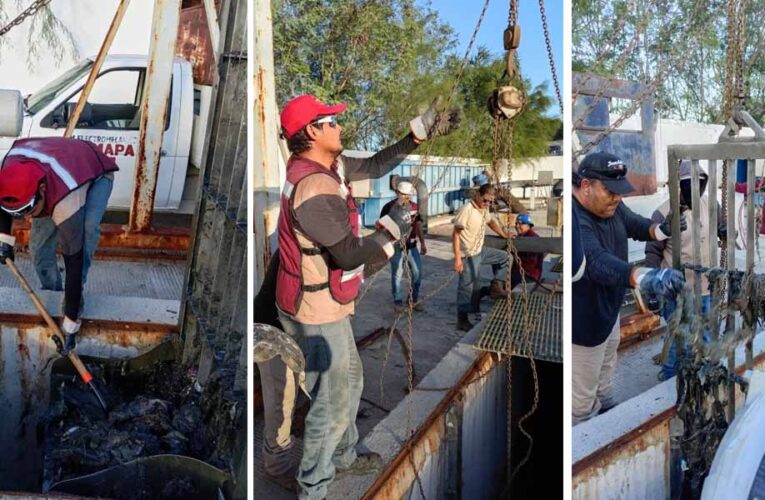Realizó COMAPA limpieza preventiva en estaciones de bombeo de aguas residuales