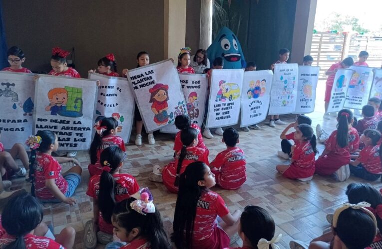 Promueve COMAPA mensaje de cuidado del agua en instituciones educativas