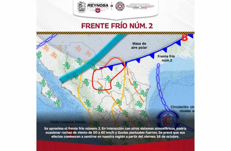 Prevención ante el Frente Frío número 2
