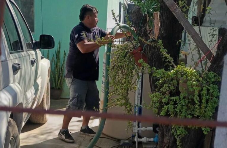 Abasteció Servicios Públicos de Reynosa agua potable a familias de El Rosario y Los Ángeles